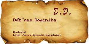 Dénes Dominika névjegykártya